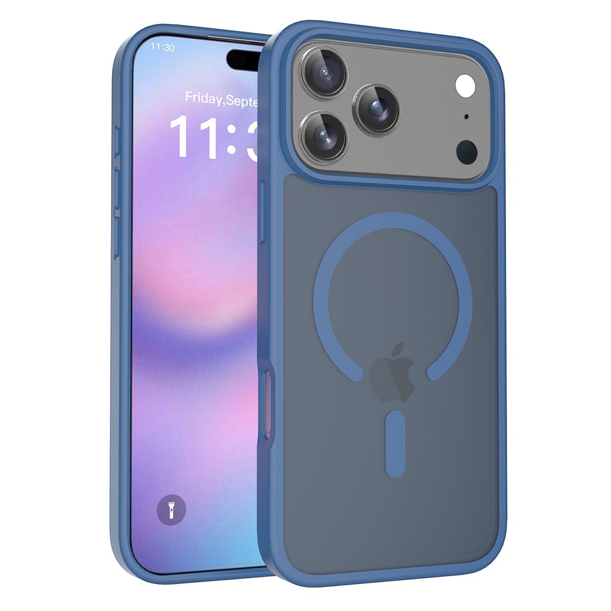Pulgarin & Co Frosted MagSafe iPhone Case in Clear - transparent design