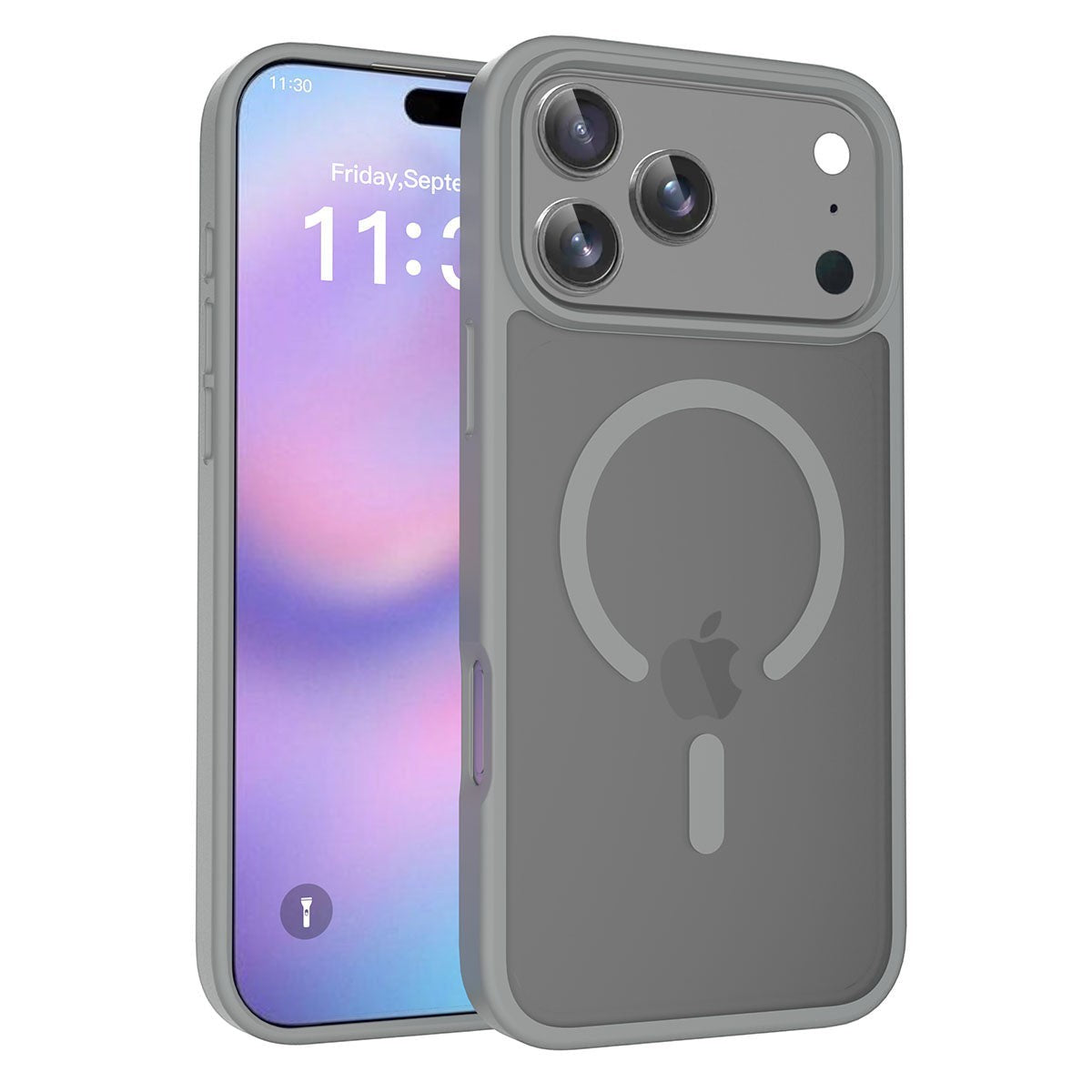 Pulgarin & Co Frosted MagSafe iPhone Case in Blue - silicone bumper edges