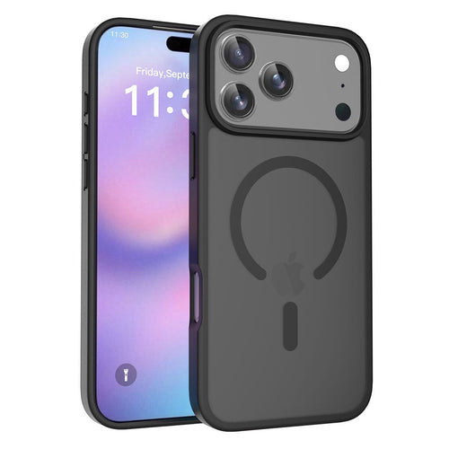 Pulgarin & Co Frosted MagSafe iPhone Case in Black - silicone bumper edges